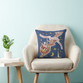 Kerstgroeten kussen (Stoel)