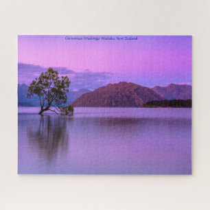 Kerstgroeten Meer van Wanaka Legpuzzel