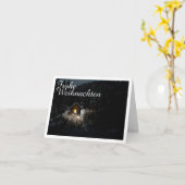 Kerstgroeten met heksenhuis kaart (Gele Bloem)