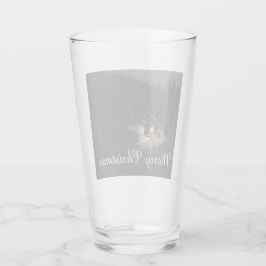 Kerstgroeten met Witch House Glas (Achterkant)