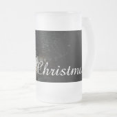 Kerstgroeten met Witch House Matglas Bierpul (Voorkant rechts)