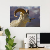 Kerstgroeten Mijn honinggeit Poster (Thuiskantoor)