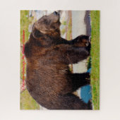 Kerstgroeten, mijn jager Gatherer Legpuzzel (Verticaal)