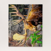 Kerstgroeten, mijn jager Gatherer Legpuzzel (Verticaal)