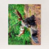 Kerstgroeten, mijn jager Gatherer Legpuzzel (Verticaal)