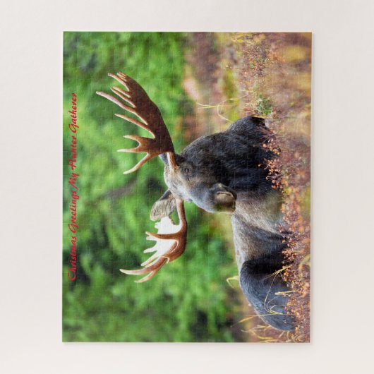 Kerstgroeten, mijn jager Gatherer Legpuzzel (Verticaal)