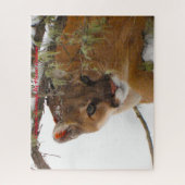 Kerstgroeten, mijn jager Gatherer Legpuzzel (Verticaal)