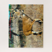 Kerstgroeten, mijn jager Gatherer Legpuzzel (Verticaal)