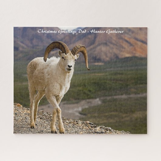 Kerstgroeten, mijn jager Gatherer Legpuzzel (Horizontaal)