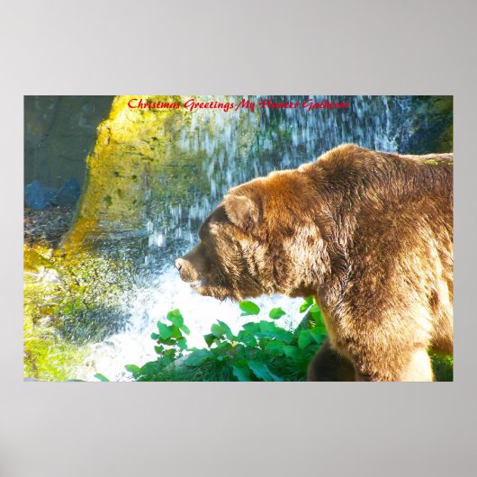 Kerstgroeten, mijn jager Gatherer Poster (Voorkant)