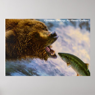 Kerstgroeten, mijn jager Gatherer Poster