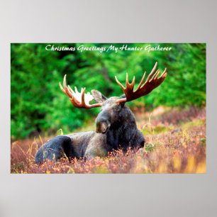 Kerstgroeten Mijn Jager Verzamelaar Poster