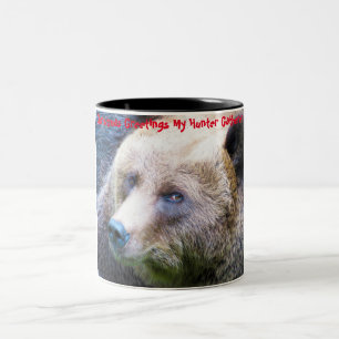 Kerstgroeten Mijn Jager Verzamelaar Tweekleurige Koffiemok