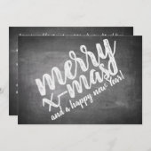 Kerstgroeten op het schoolbord (Voorkant / Achterkant)