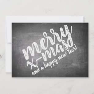 Kerstgroeten op het schoolbord