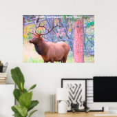 Kerstgroeten opa Hunter Gatherer Poster (Thuiskantoor)