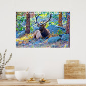 Kerstgroeten opa Hunter Gatherer Poster (Keuken)