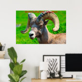 Kerstgroeten opa Hunter Gatherer Poster (Thuiskantoor)