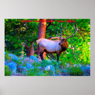 Kerstgroeten opa Hunter Gatherer Poster