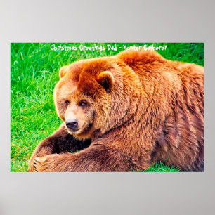 Kerstgroeten Papa Hunter Gatherer Poster