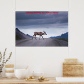 Kerstgroeten Papa Hunter Gatherer Poster (Keuken)