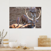 Kerstgroeten Papa Hunter Gatherer Poster (Keuken)