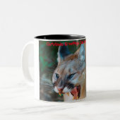 Kerstgroeten Papa Hunter Gatherer Tweekleurige Koffiemok (Voorkant links)