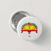 Kerstgroeten Ronde Button (Voorkant /achterkant)