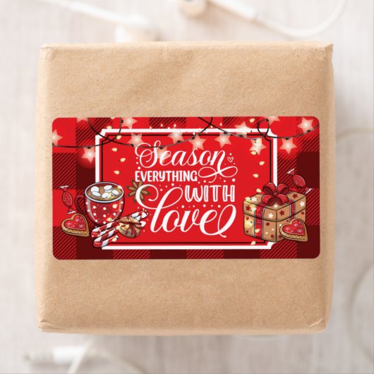 Kerstgroeten Seizoen met liefde Etiket (Insitu)