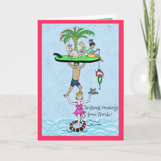 Kerstgroeten uit Florida Kaart