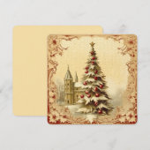 Kerstgroeten uit het verleden feestdagenkaart (Voorkant / Achterkant)