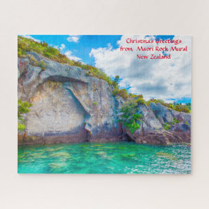 Kerstgroeten uit Maori Rock Mural Legpuzzel