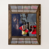 Kerstgroeten uit opa en oma legpuzzel (Verticaal)