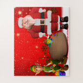 Kerstgroeten uit opa en oma legpuzzel (Verticaal)