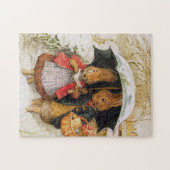“Kerstgroeten” van Beatrix Potter Legpuzzel (Horizontaal)