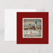 Kerstgroeten van Delaware Holiday Kaart (Voorkant / Achterkant)