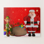 Kerstgroeten van mama en papa legpuzzel (Horizontaal)