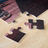 Kerstgroeten van mama en papa legpuzzel (Zijkant)