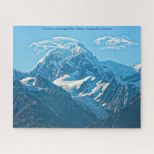 Kerstgroeten van Mount Tasman Nieuw-Zeeland Legpuzzel