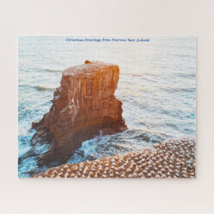 Kerstgroeten van Muriwai Nieuw-Zeeland Legpuzzel