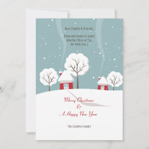 Kerstgroeten van Ons Huis naar Jouw Huis Kaart