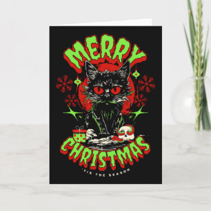 Kerstgroeten voor Horror Fans Feestdagen Kaart