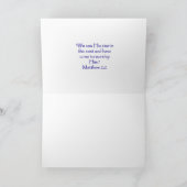 Kerstgroetkaart Ster boven Bethlehem Feestdagen Kaart (Binnen)