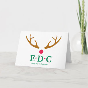 Kerstgroetkaart voor elke dag kaart