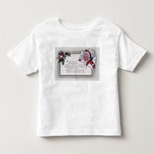 KerstgroetKlein Kind met papier Kinder Shirts