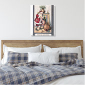 KerstgroetSinterkletsen Canvas Afdruk (Insitu (Slaapkamer))