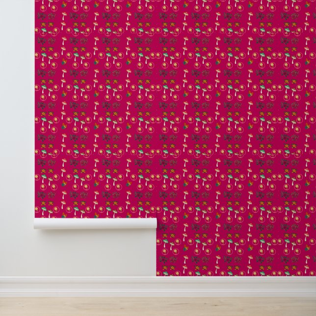 kerstgroovy patroon behang (Applicatie)