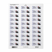 KerstGuinee (lang haar) Etiket (Full Sheet)