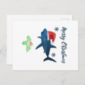 kersthaai briefkaart (Voorkant / Achterkant)