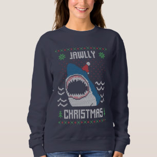 kersthaai lelijk sweatshirt